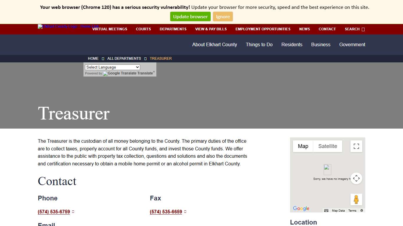 Treasurer - Elkhart County